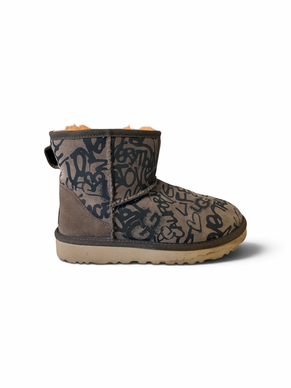 UGG Graffiti Print Classic Mini Boots